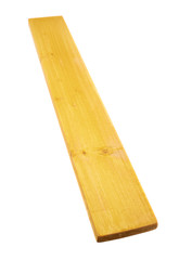 Colored pine wood board plank isolated
