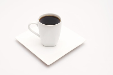 Obraz na płótnie Canvas Brown coffee beans isolated on white background