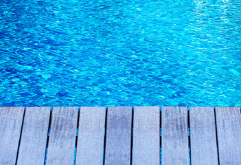 Wooden bridge on way to harbor, close-up