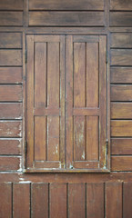 Paint peeling wooden old wall