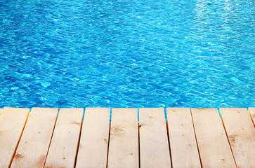 Wooden bridge on way to harbor, close-up