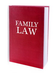 Family LAW book isolated on white