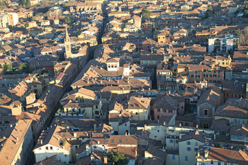 Fototapeta na wymiar panoramic views of the city of Bologna from the tower