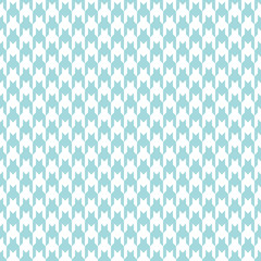 Seamless Houndstooth Pattern Turquoise/White Vertical