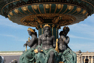 Fountain at the Place de la Concorde, Paris, France