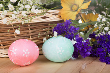 Colored Easter Egg Closeup