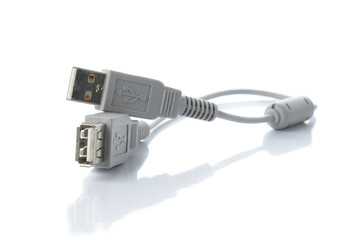 USB cable isolate on white