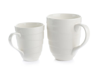 Ceramic cup isolate on white