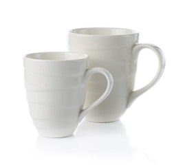 Ceramic cup isolate on white