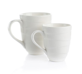 Ceramic cup isolate on white