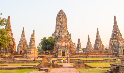 Fototapeta premium Wat Chai Watthanaram, Ayutthaya Thailand World Heritage