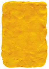 Bright yellow plasticine texture