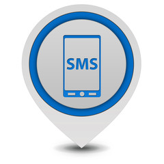 sms pointer icon on white background