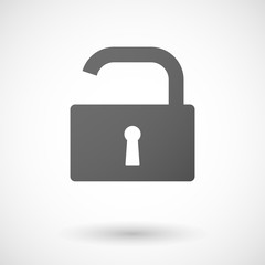 lock pad  icon on white background