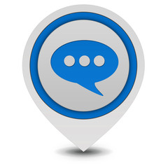 forum pointer icon on white background