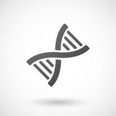 DNA  icon on white background