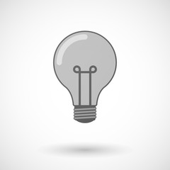 light bulb  icon on white background