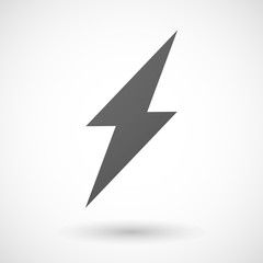 lightning  icon on white background
