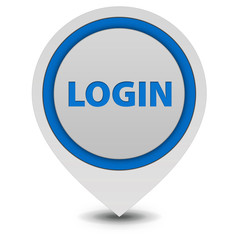 login pointer icon on white background