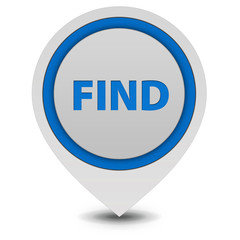 find pointer icon on white background