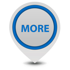 More pointer icon on white background
