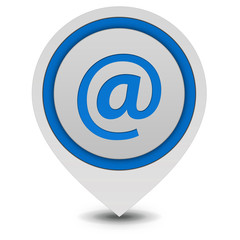 Email pointer icon on white background