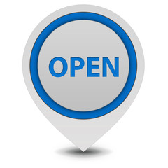 open pointer icon on white background