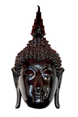 Black Buddha Head Statue