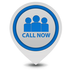 call now pointer icon on white background