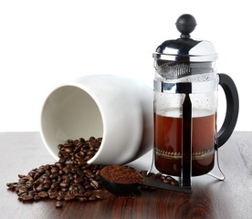 coffee french press pot