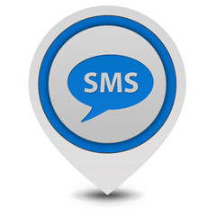 sms pointer icon on white background