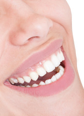 Obraz premium Female mouth with perfect smile