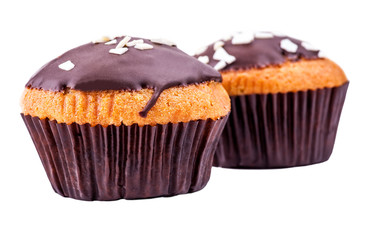 cupcakes with chocolate