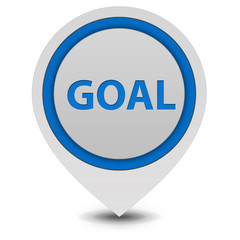 Goal pointer icon on white background