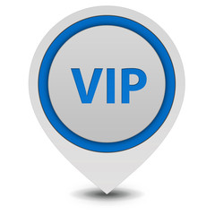 Vip pointer icon on white background