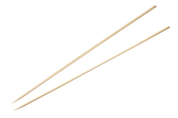 bamboo sticks isolated on white background
