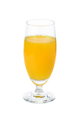 orange juice isolated on white