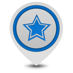 Star  pointer icon on white background