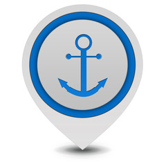 Anchor pointer icon on white background