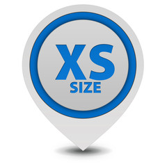 XS size pointer icon on white background