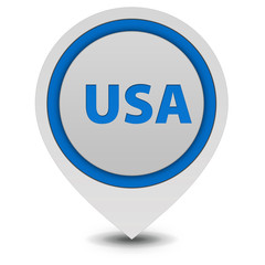 Usa pointer icon on white background