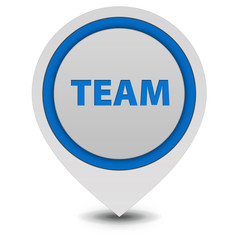 Team pointer icon on white background
