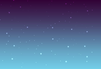 Nigh stars background. Vector illustration