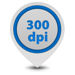 300 dpi pointer icon on white background