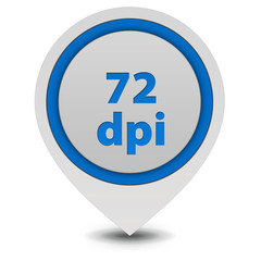 72 dpi pointer icon on white background