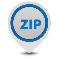 ZIP pointer icon on white background