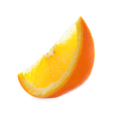Naklejka na ściany i meble slice orange isolated on white