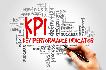 KPI Key Performance Indicator related items words cloud