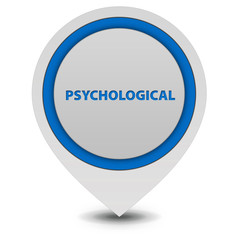 Psychological pointer icon on white background