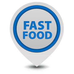 Faast food pointer icon on white background